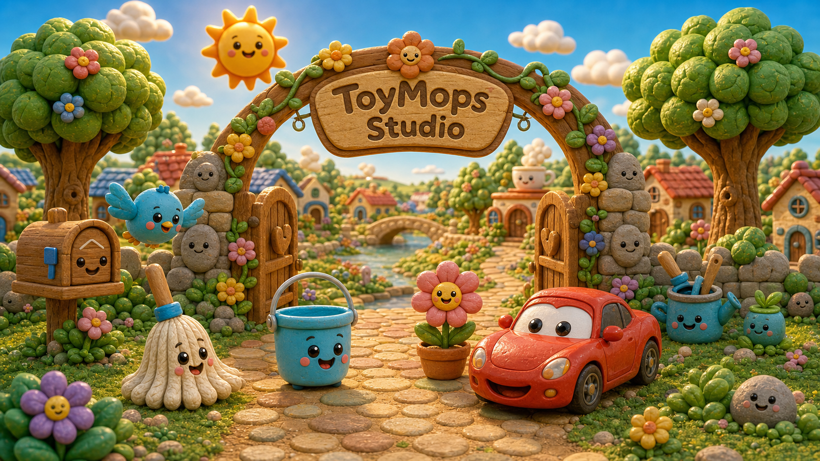 ToyMops Village morning